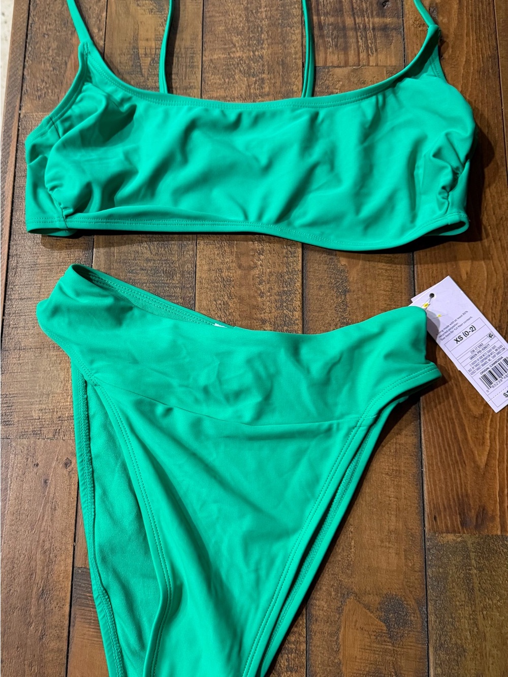 Target Green Scoop Neck High-Rise Bikini Set